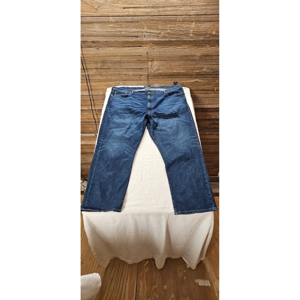 Polo Ralph Lauren Mens Straight Leg‎ Dark Wash Jeans 52x30 Blue Denim